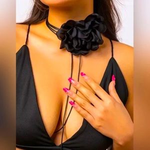 New Retro Rose Flower Choker Necklace Velvet Women Gothic Dress Jewelry